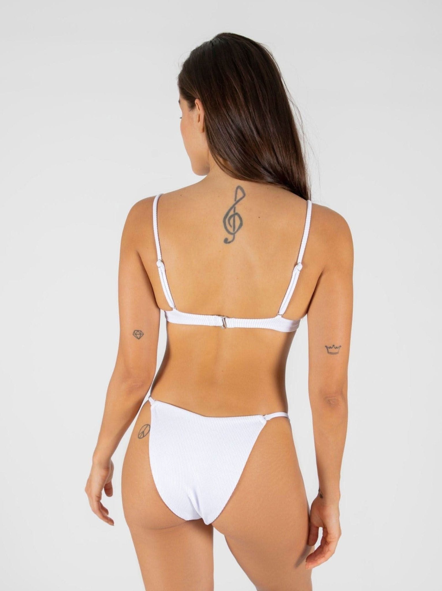 alli bottom white - ONEONE SWIMWEAR