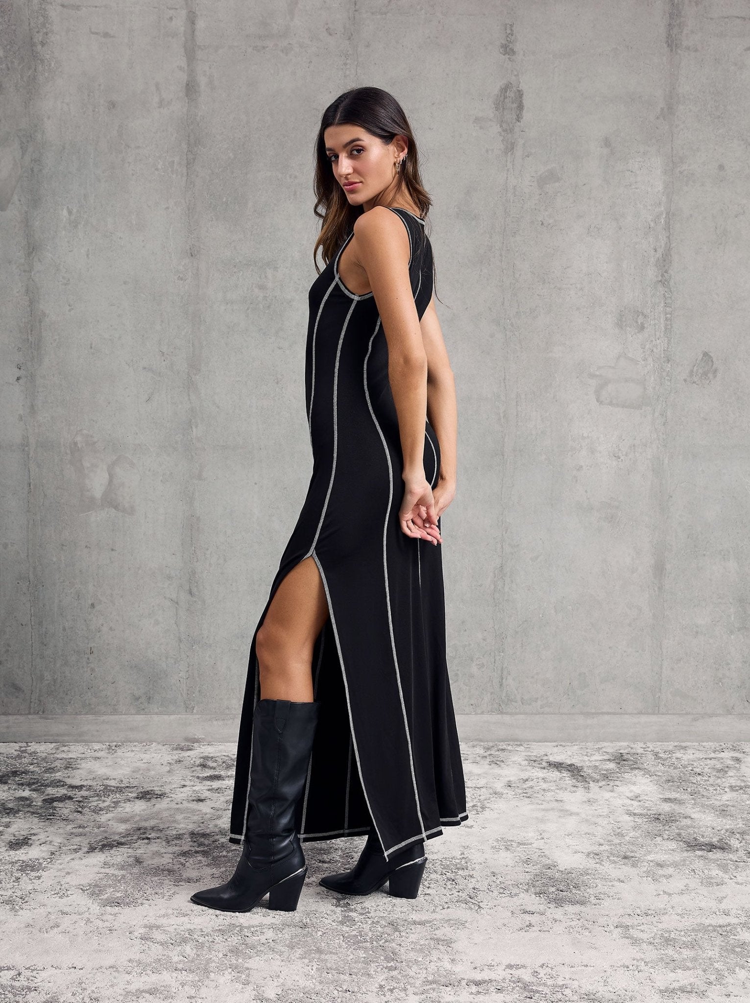 beverly long dress amsterdam - ONEONE SWIMWEAR