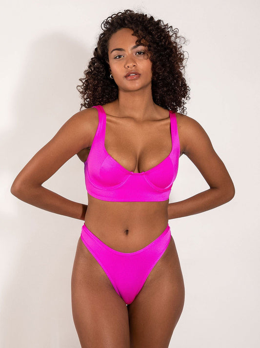 danielle bottom hot pink - ONEONE SWIMWEAR