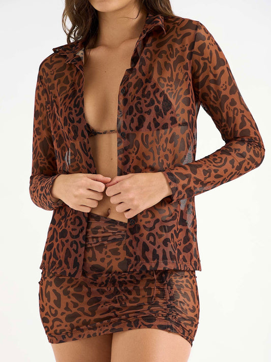 freya shirt feline - ONEONE SWIMWEAR