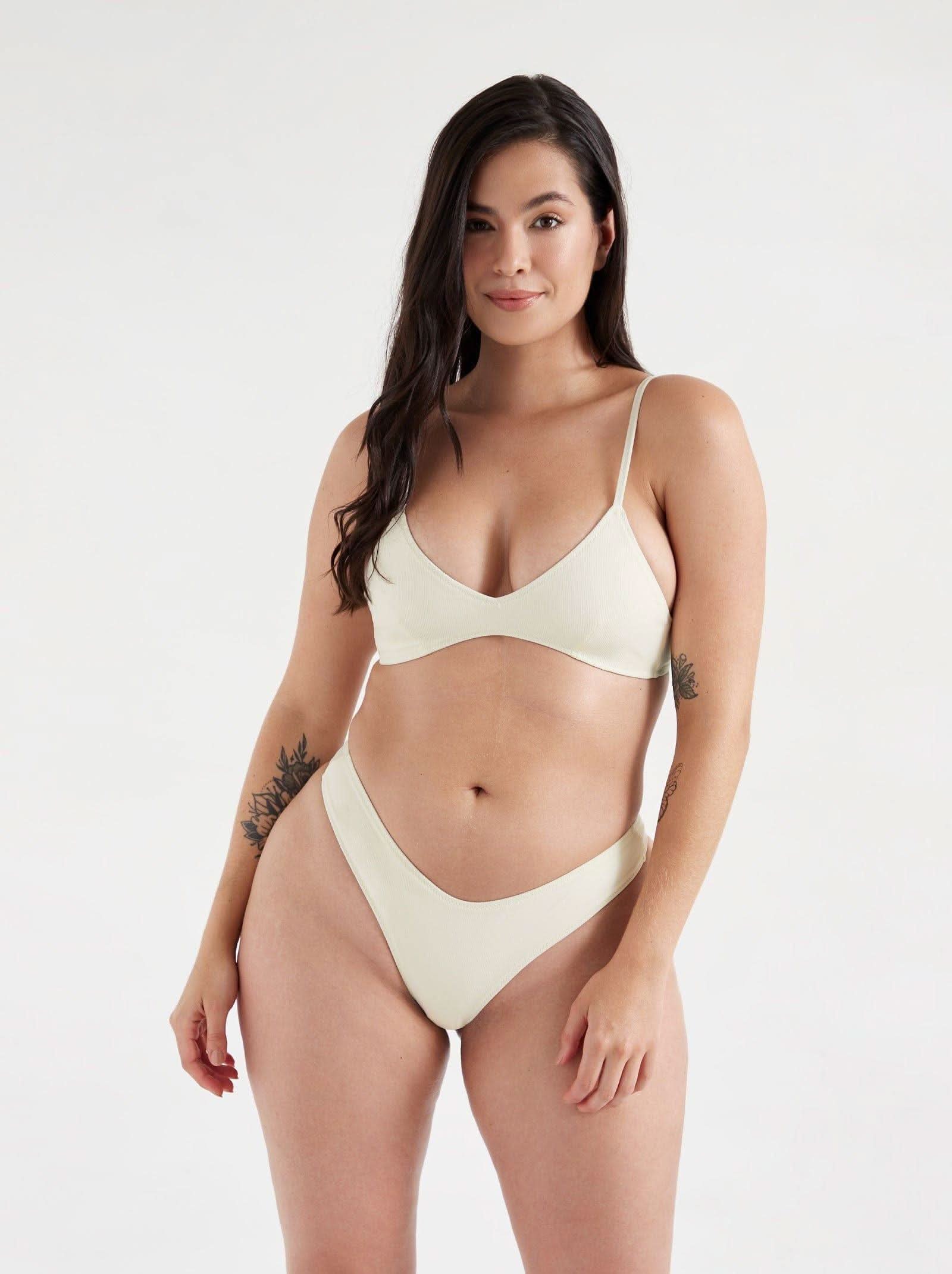 heidi bottom ivory - final sale - ONEONE SWIMWEAR