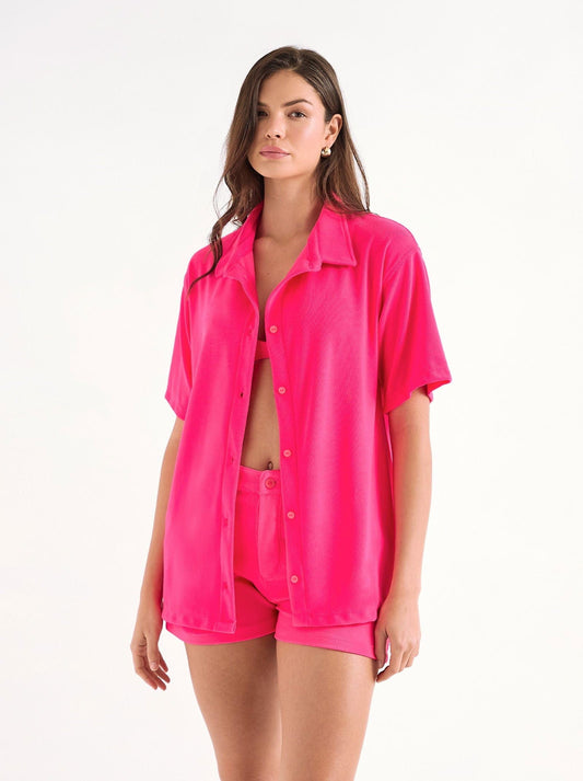 isabella shirt peony - ONEONE SWIMWEAR