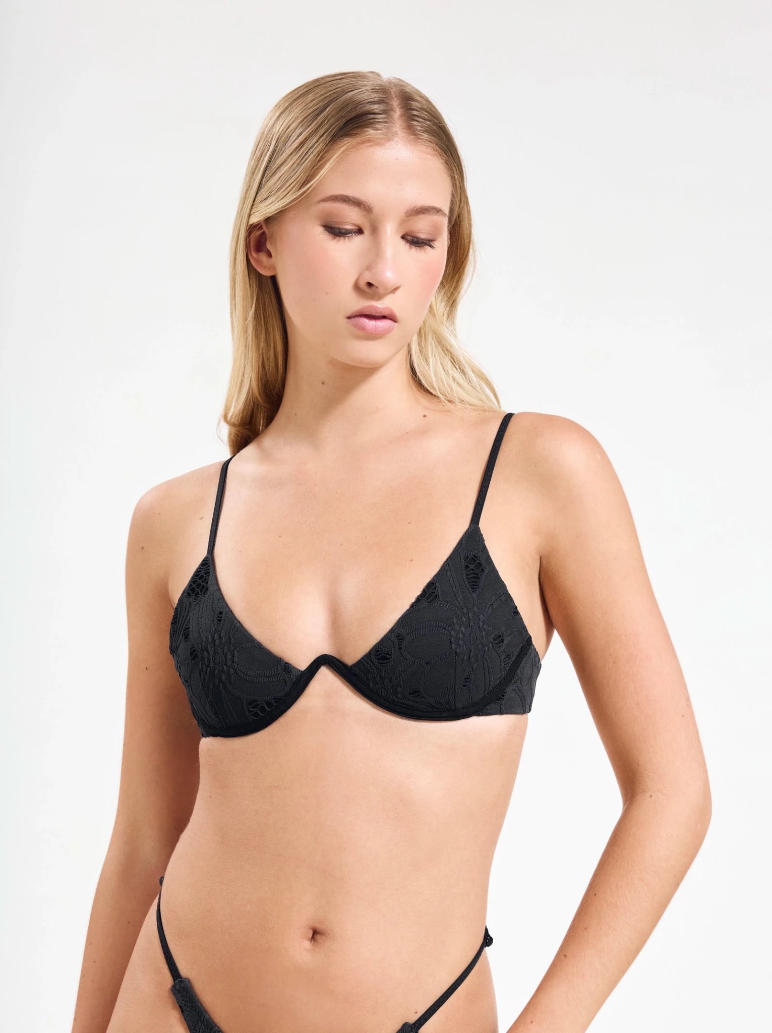 khadija top nightbloom - ONEONE SWIMWEAR