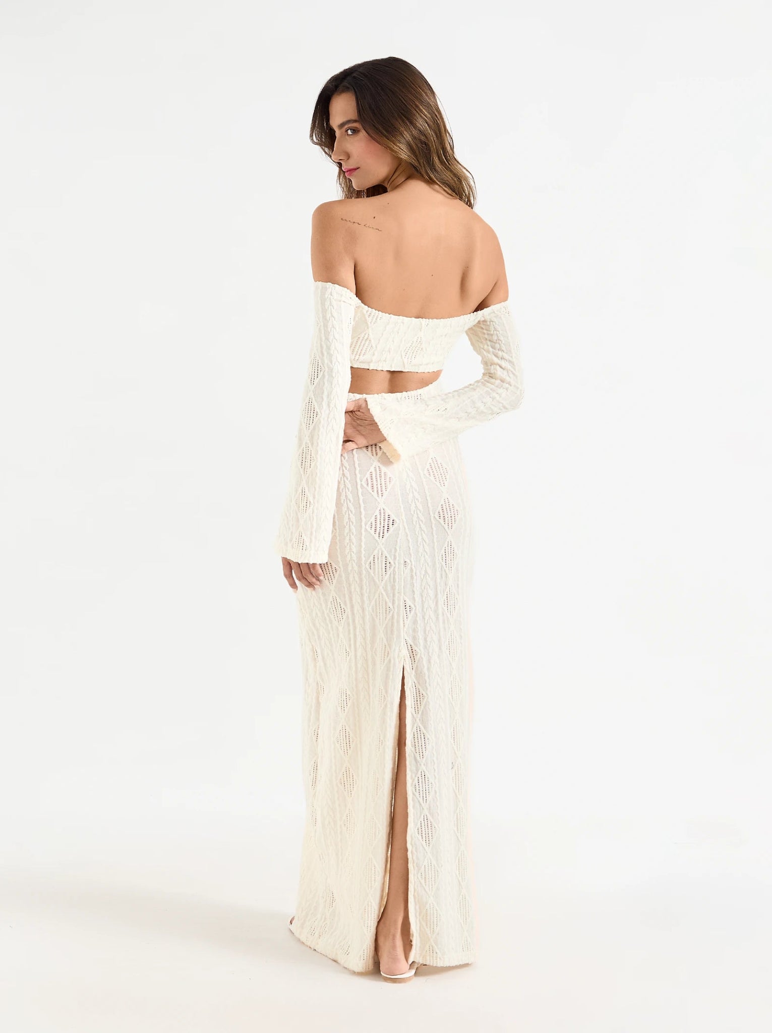 loreth long dress ice cream