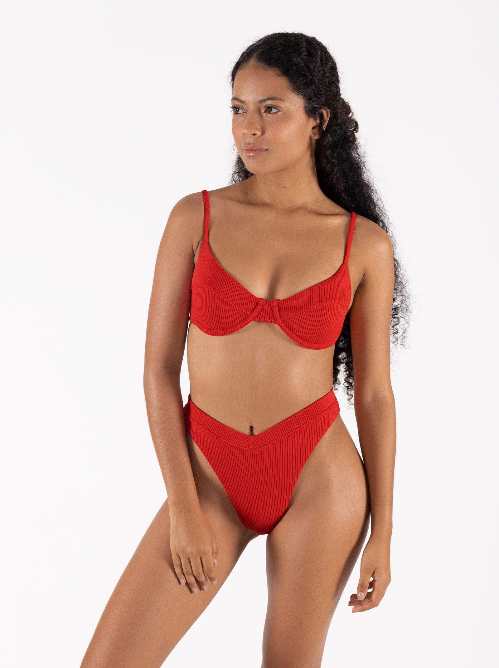 lupita top red - ONEONE SWIMWEAR