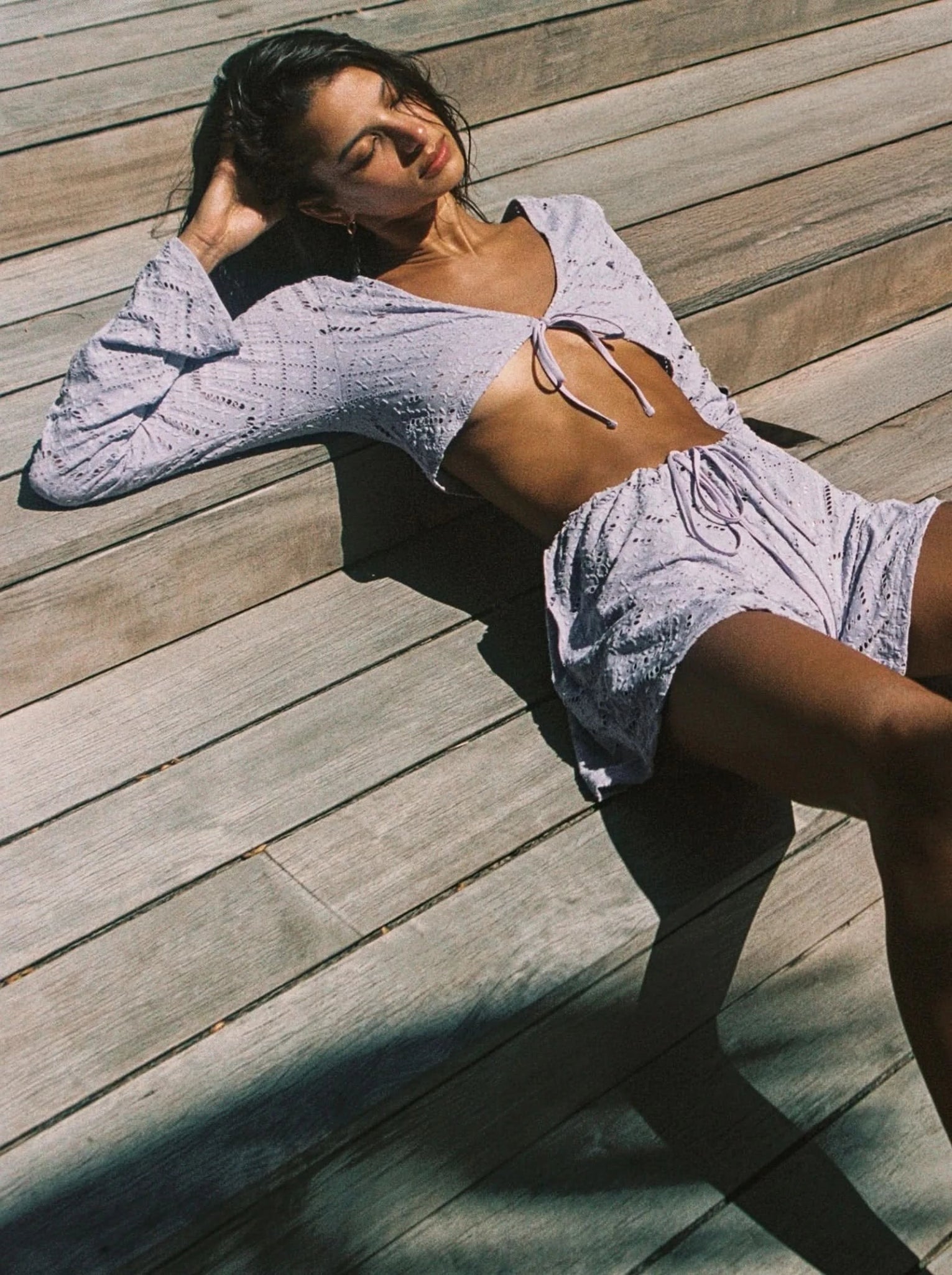 raven top iris - ONEONE SWIMWEAR