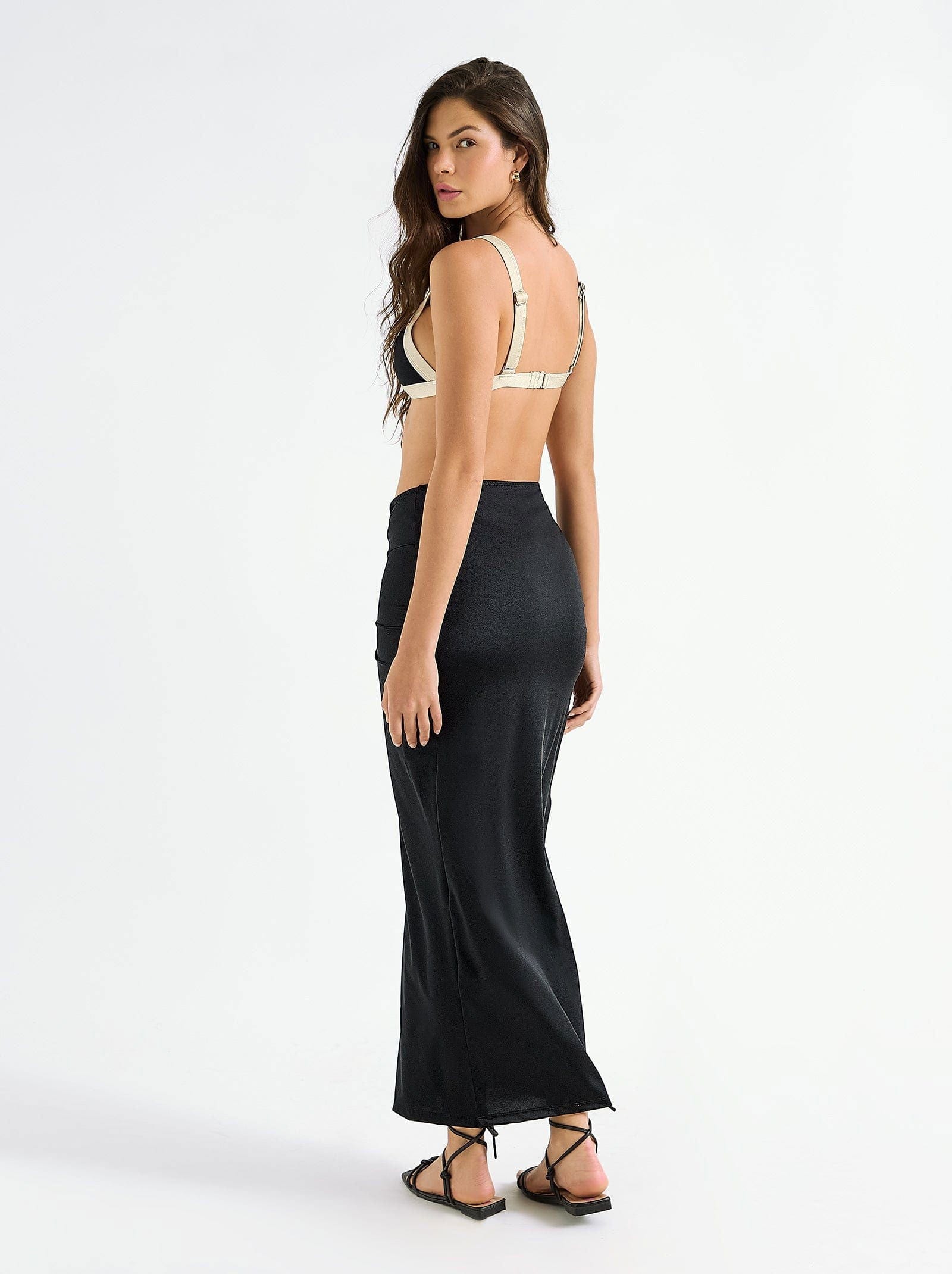 siena long skirt raven - ONEONE SWIMWEAR