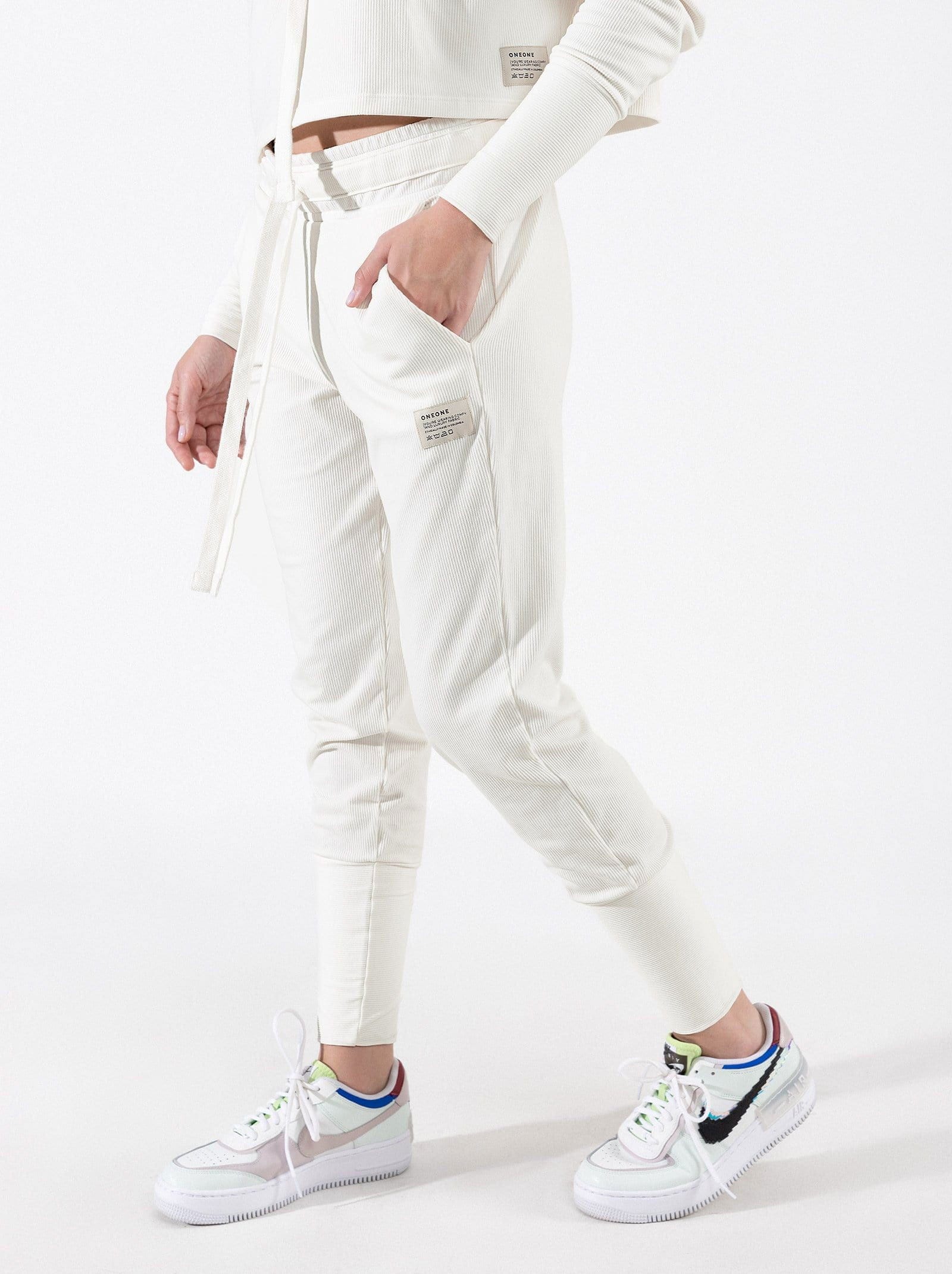 sweatpant ivory - Final Sale - ONEONE SWIMWEAR