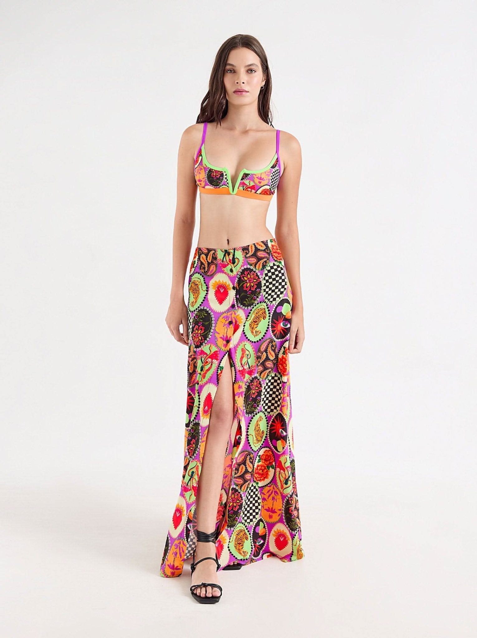 tiny long skirt serifos - ONEONE SWIMWEAR