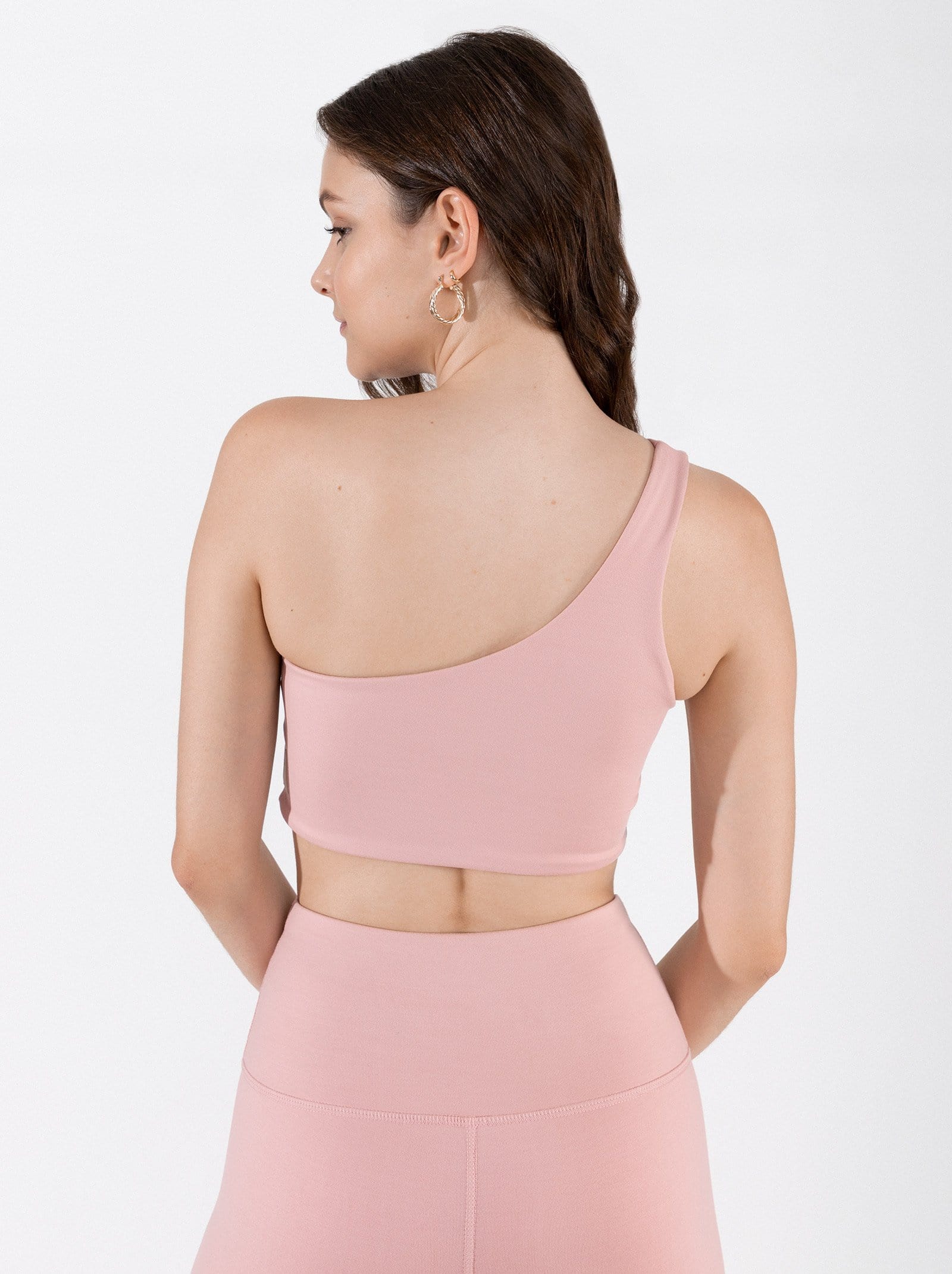 one shoulder bra blush - Final Sale