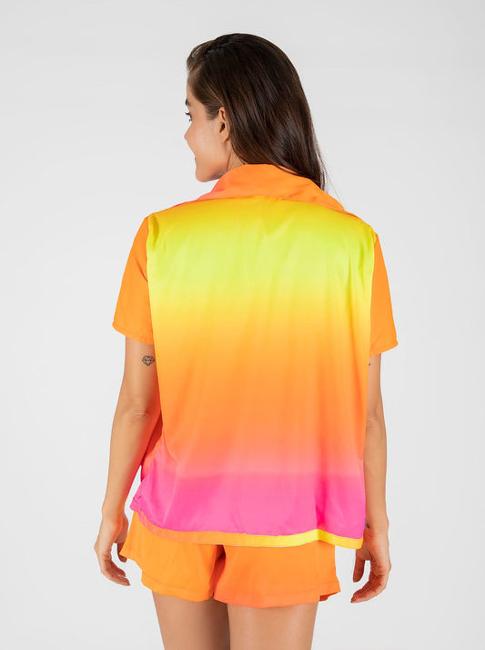 nina shirt orange gradient - final sale